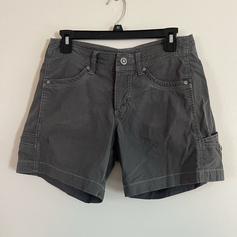 KÜHL X Title Nine Free Range Shorts Womens Size 6 Charcoal Gray Hiking Outdoor